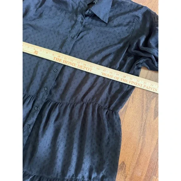 Black Sheer Long Dress - Picture 7 of 10